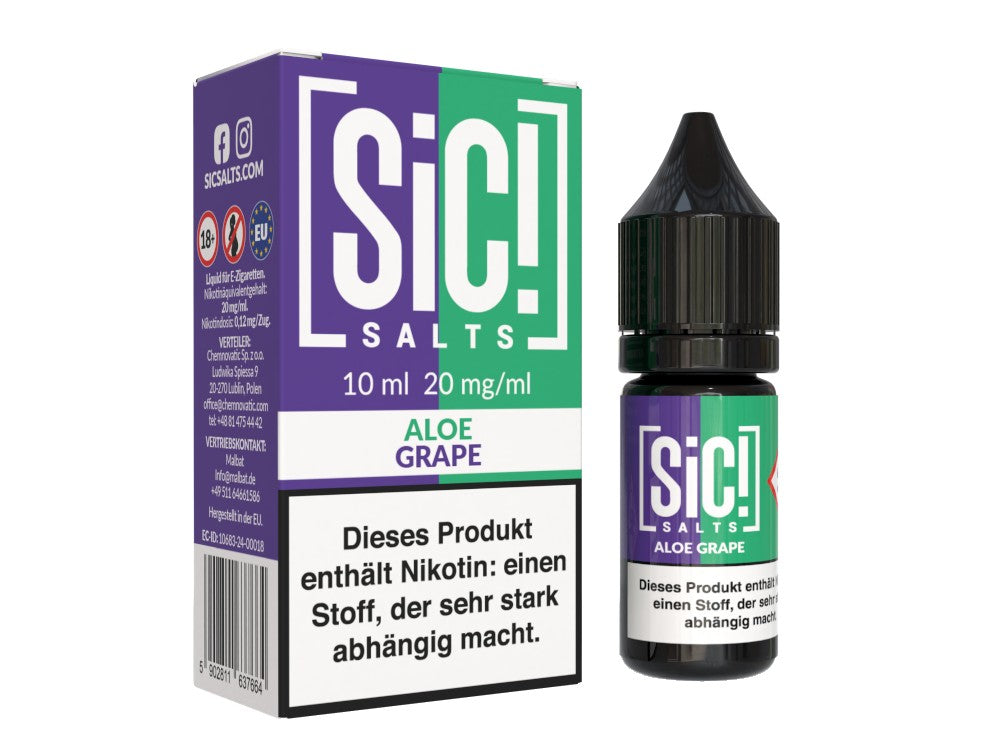 SiC! Salts - Aloe Grape - 10ml Fertigliquid (Nikotinsalz)