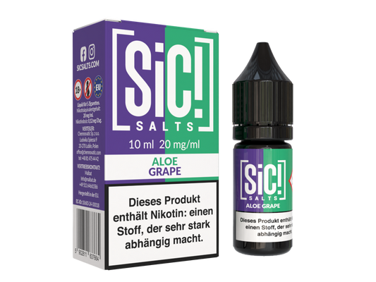 SiC! Salts - Aloe Grape - 10ml Fertigliquid (Nikotinsalz)