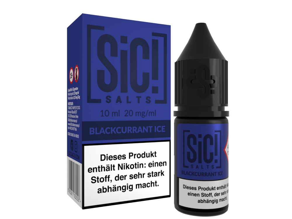 SiC! Salts - Blackcurrant Ice - 10ml Fertigliquid (Nikotinsalz)