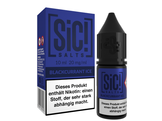 SiC! Salts - Blackcurrant Ice - 10ml Fertigliquid (Nikotinsalz)