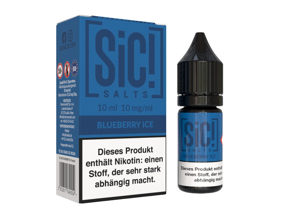 SiC! Salts - Blueberry Ice - 10ml Fertigliquid (Nikotinsalz)