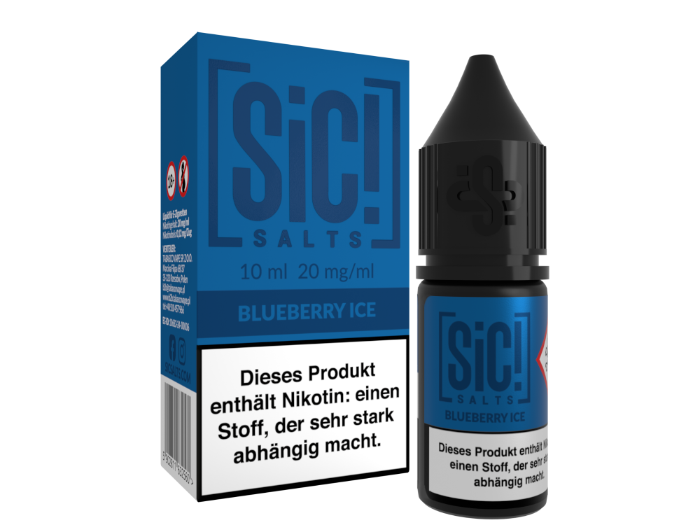 SiC! Salts - Blueberry Ice - 10ml Fertigliquid (Nikotinsalz)