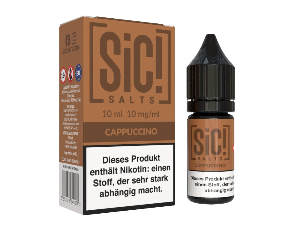 SiC! Salts - Cappuccino - 10ml Fertigliquid (Nikotinsalz)