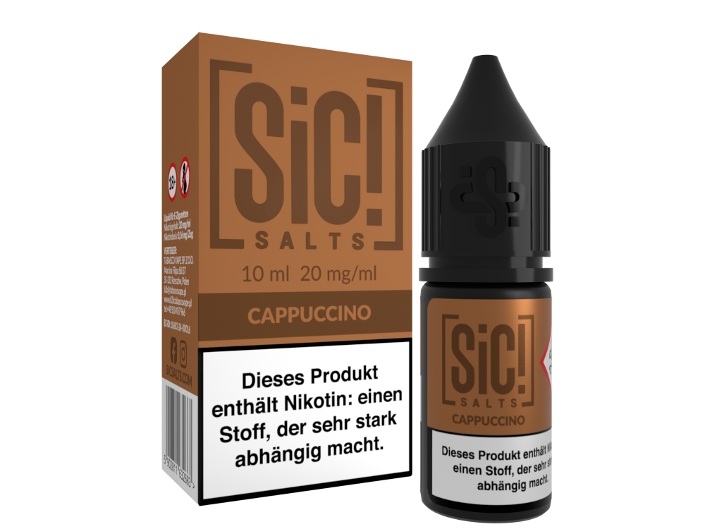 SiC! Salts - Cappuccino - 10ml Fertigliquid (Nikotinsalz)
