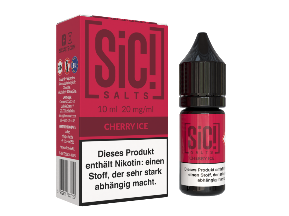 SiC! Salts - Cherry Ice - 10ml Fertigliquid (Nikotinsalz)