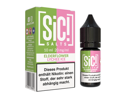 SiC! Salts - Elderflower Lychee Ice - 10ml Fertigliquid (Nikotinsalz)
