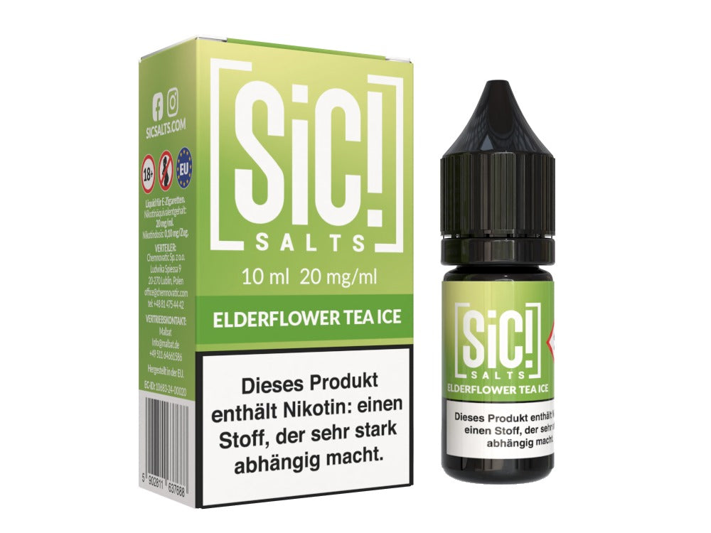 SiC! Salts - Elderflower Tea Ice - 10ml Fertigliquid (Nikotinsalz)