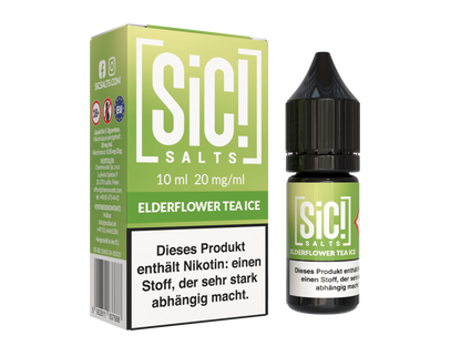 SiC! Salts - Elderflower Tea Ice - 10ml Fertigliquid (Nikotinsalz)
