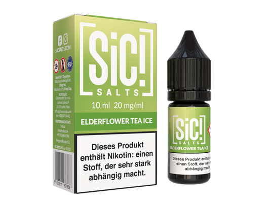 SiC! Salts - Elderflower Tea Ice - 10ml Fertigliquid (Nikotinsalz)