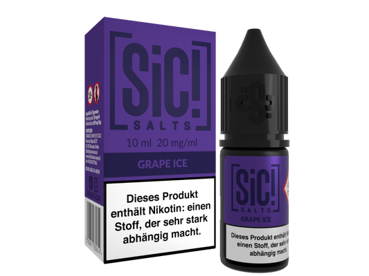 SiC! Salts - Grape Ice - 10ml Fertigliquid (Nikotinsalz)