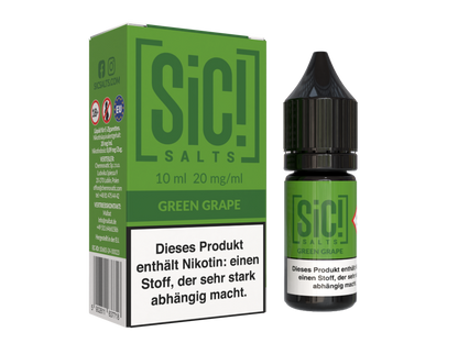 SiC! Salts - Green Grape - 10ml Fertigliquid (Nikotinsalz)