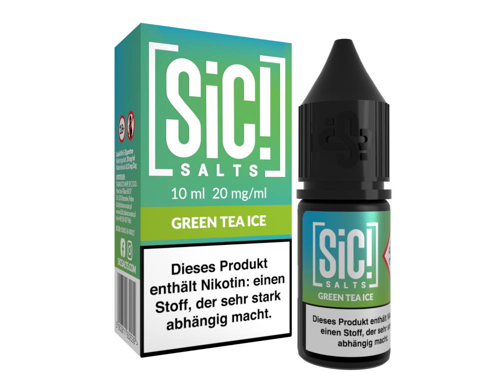 SiC! Salts - Green Tea Ice - 10ml Fertigliquid (Nikotinsalz)