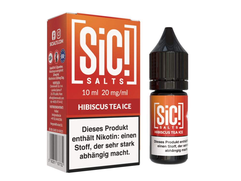 SiC! Salts - Hibiscus Tea Ice - 10ml Fertigliquid (Nikotinsalz)