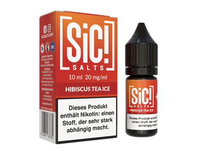 SiC! Salts - Hibiscus Tea Ice - 10ml Fertigliquid (Nikotinsalz)