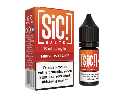 SiC! Salts - Hibiscus Tea Ice - 10ml Fertigliquid (Nikotinsalz)