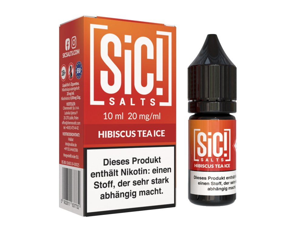 SiC! Salts - Hibiscus Tea Ice - 10ml Fertigliquid (Nikotinsalz)