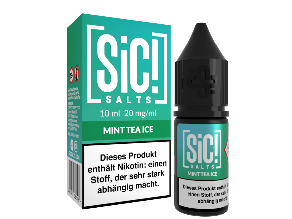 SiC! Salts - Mint Tea Ice - 10ml Fertigliquid (Nikotinsalz)