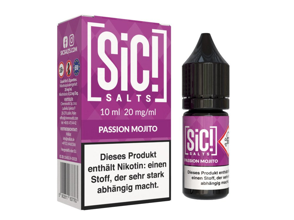 SiC! Salts - Passion Mojito - 10ml Fertigliquid (Nikotinsalz)