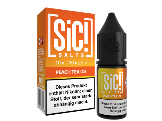SiC! Salts - Peach Tea Ice - 10ml Fertigliquid (Nikotinsalz)