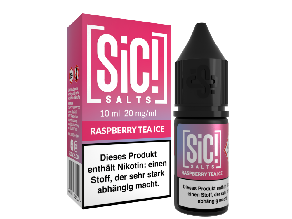 SiC! Salts - Raspberry Tea Ice - 10ml Fertigliquid (Nikotinsalz)