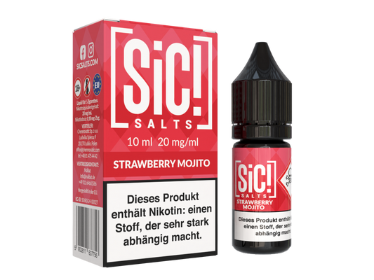 SiC! Salts - Strawberry Mojito - 10ml Fertigliquid (Nikotinsalz)
