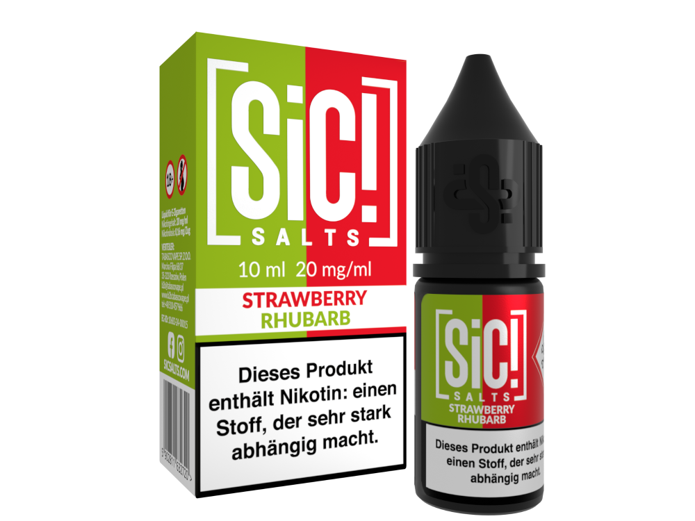 SiC! Salts - Strawberry Rhubarb - 10ml Fertigliquid (Nikotinsalz)