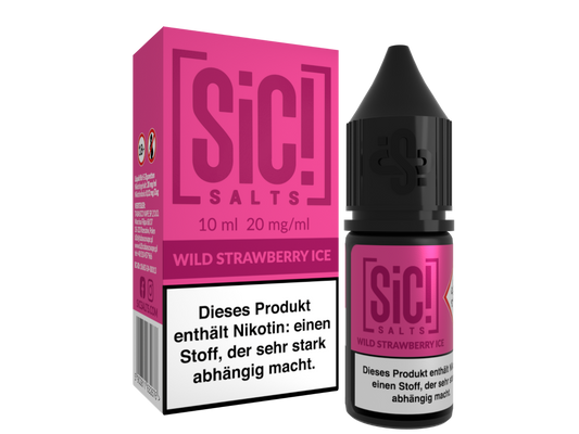 SiC! Salts - Wild Strawberry Ice - 10ml Fertigliquid (Nikotinsalz)