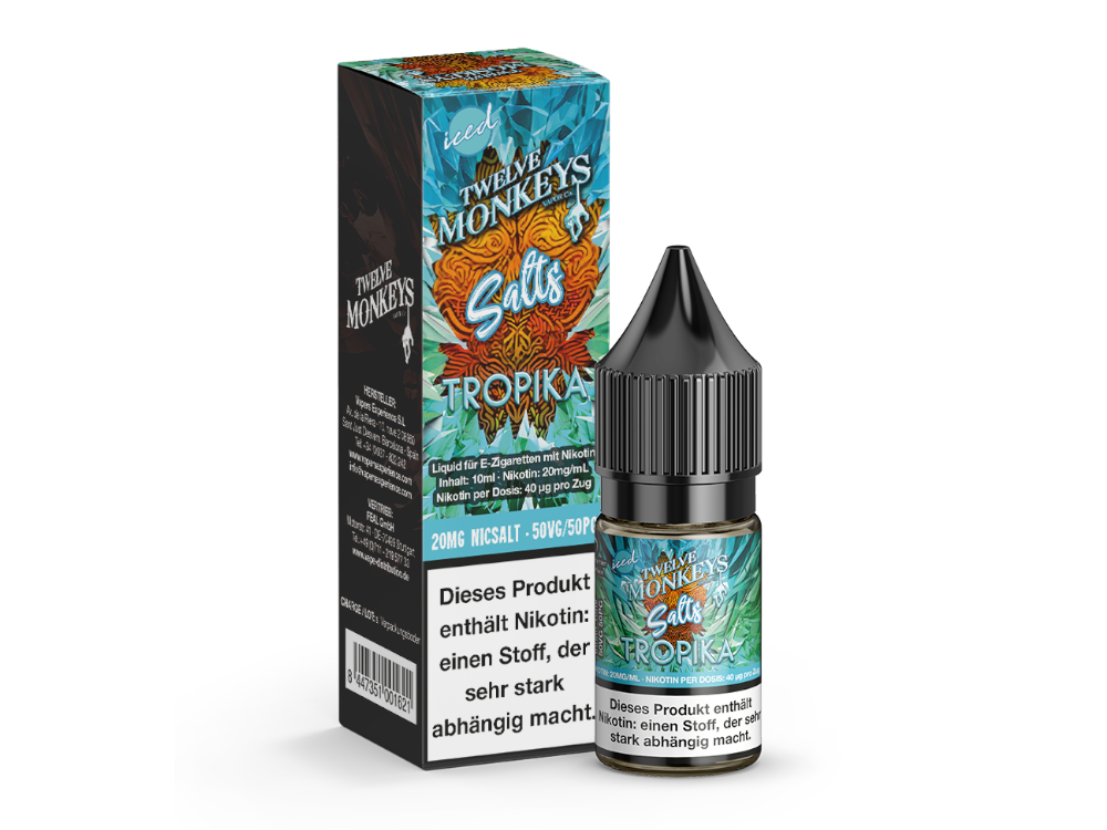 Twelve Monkeys - Iced - Tropika - 10ml Fertigliquid (Nikotinsalz)