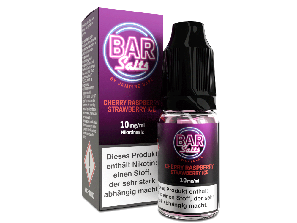 Vampire Vape - Bar Salts Cherry Rasperry Strawberry Ice - 10ml Fertigliquid (Nikotinsalz)