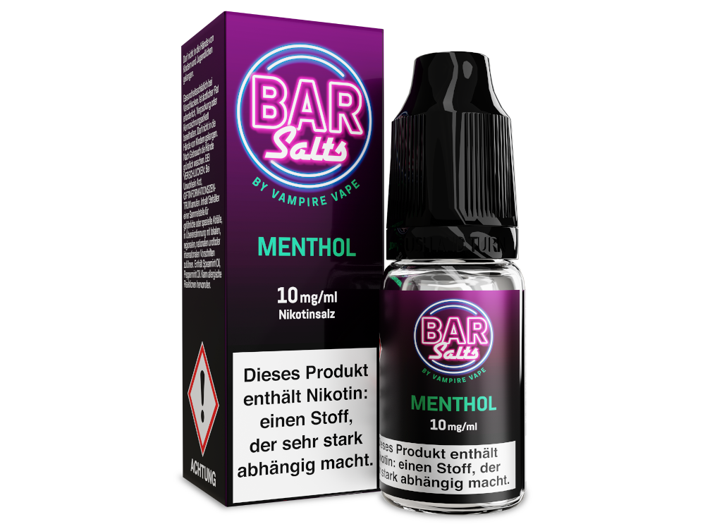 Vampire Vape - Bar Salts Menthol - 10ml Fertigliquid (Nikotinsalz)