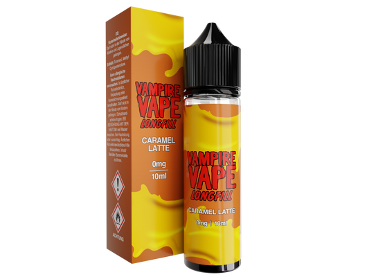 Vampire Vape - Dessert Collection - Caramel Latte - 10ml Longfill Aroma (60ml Flasche)