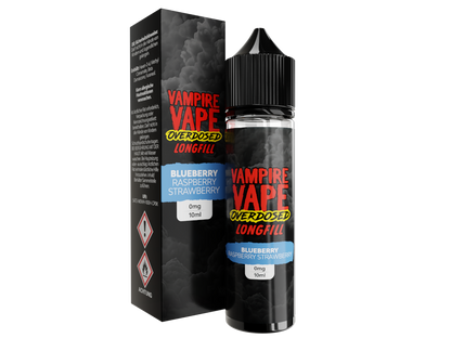 Vampire Vape - Overdosed - Blueberry Raspberry Strawberry - Longfill Aroma 10ml (60ml Flasche)