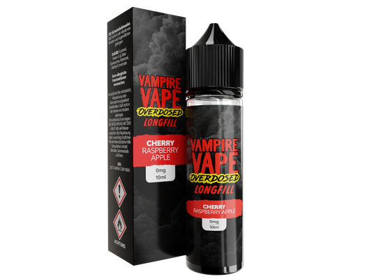 Vampire Vape - Overdosed - Cherry Raspberry Apple - Longfill Aroma 10ml (60ml Flasche)