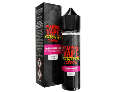 Vampire Vape - Overdosed - Passionfruit Peach Lemon - Longfill Aroma 10ml (60ml Flasche)