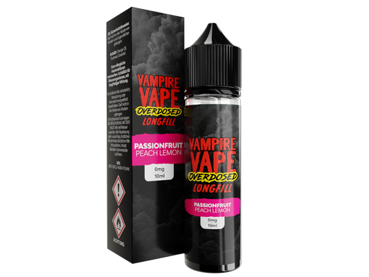 Vampire Vape - Overdosed - Passionfruit Peach Lemon - Longfill Aroma 10ml (60ml Flasche)