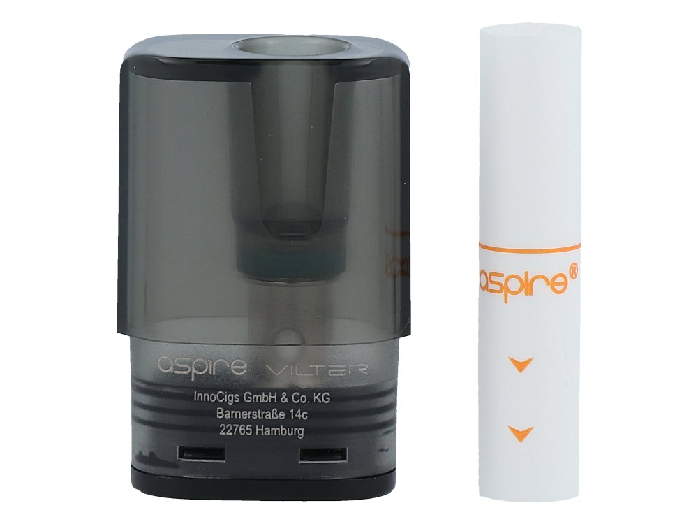 Aspire - Vilter - 2ml Pod mit Head 1,0 Ohm (2 Stück pro Packung) - 1er Packung 0,8 Ohm - Vapes4you