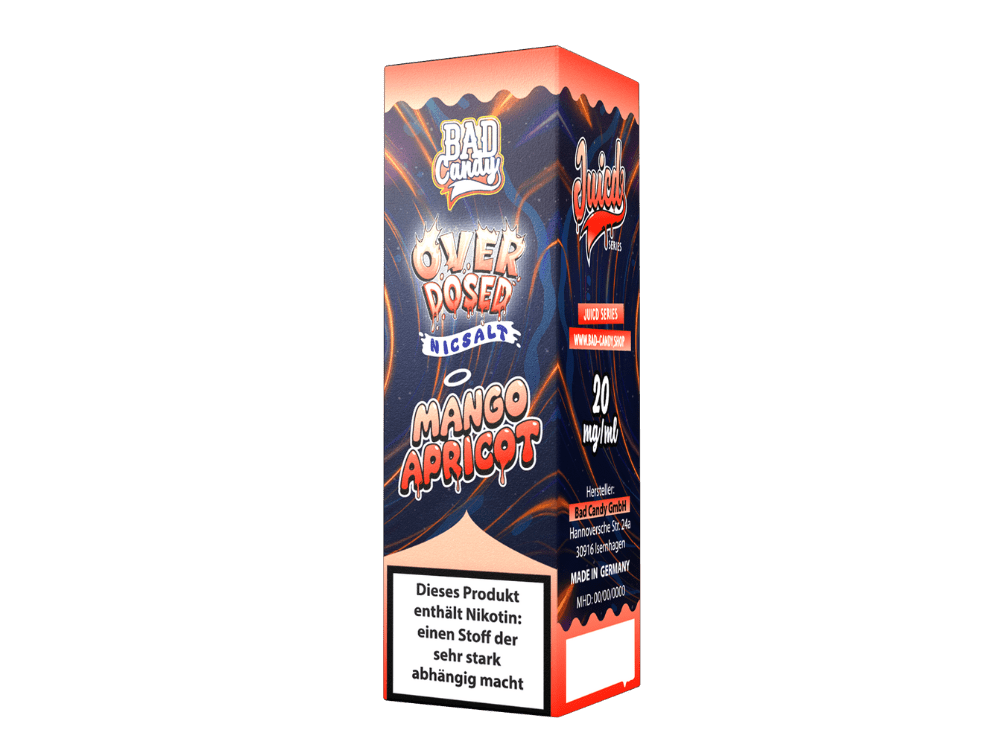 Bad Candy Liquids - Juicd - Mango Apricot - 10ml Fertigliquid (Nikotinsalz) - Mango Apricot 1er Packung 20 mg/ml - Vapes4you