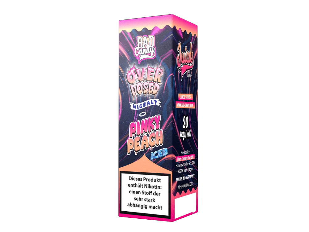 Bad Candy Liquids - Juicd - Pinky Peach - 10ml Fertigliquid (Nikotinsalz) - Pinky Peach 1er Packung 20 mg/ml - Vapes4you