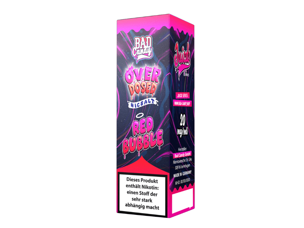 Bad Candy Liquids - Juicd - Red Bubble - 10ml Fertigliquid (Nikotinsalz) - Red Bubble 1er Packung 20 mg/ml - Vapes4you