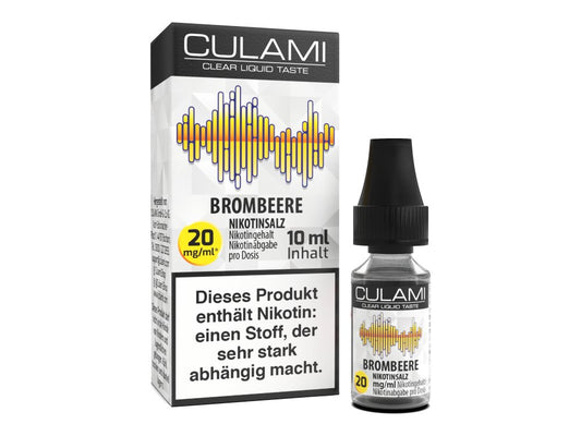 Culami - Brombeere - 10ml Fertigliquid (Nikotinsalz) - Brombeere 1er Packung 20 mg/ml- Vapes4you