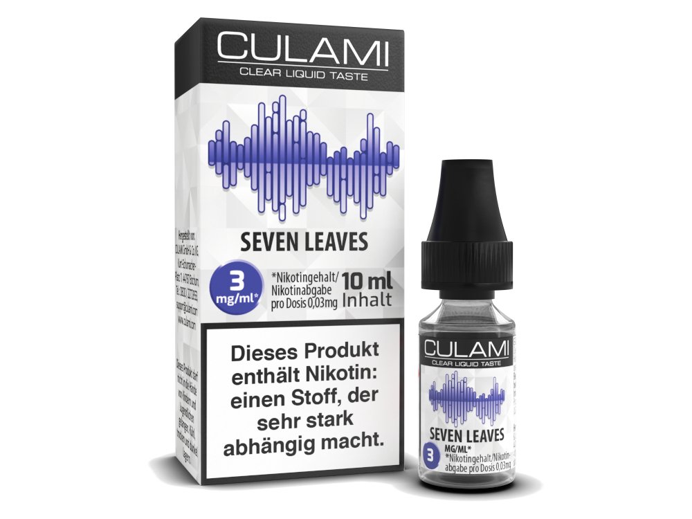 Culami - Seven Tobacco - 10ml Fertigliquid (Nikotinfrei/Nikotin) - Seven Tobacco 1er Packung 3 mg/ml- Vapes4you