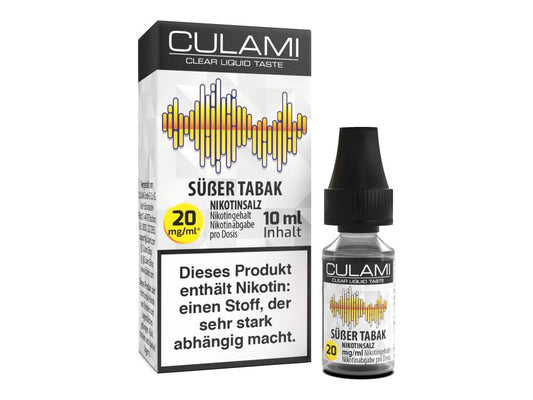 Culami - Süßer Tabak - 10ml Fertigliquid (Nikotinsalz) - Süßer Tabak 1er Packung 20 mg/ml- Vapes4you