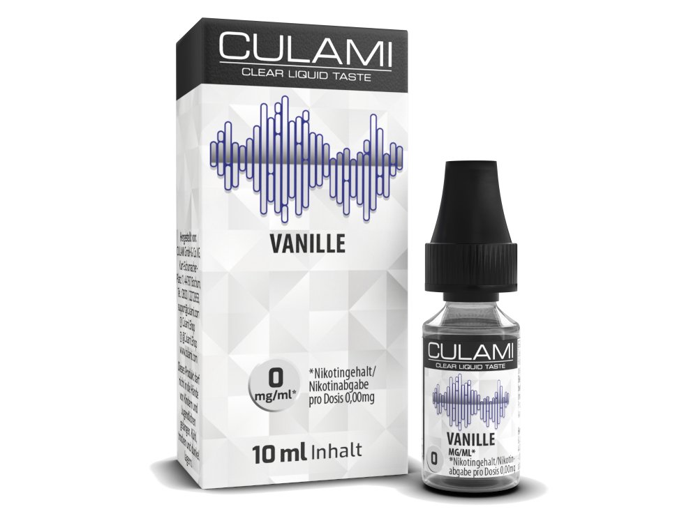 Culami - Vanille - 10ml Fertigliquid (Nikotinfrei/Nikotin) - Vanille 1er Packung 0 mg/ml- Vapes4you