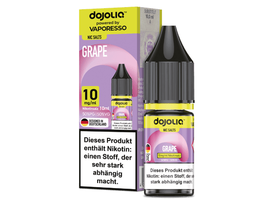 Dojoliq - Grape - 10ml Fertigliquid (Nikotinsalz) - Grape 1er Packung 10 mg/ml - Vapes4you