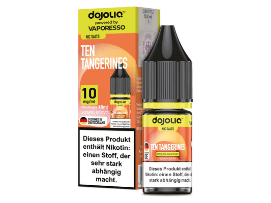 Dojoliq - Ten Tangerines - 10ml Fertigliquid (Nikotinsalz) - Ten Tangerines 1er Packung 10 mg/ml - Vapes4you