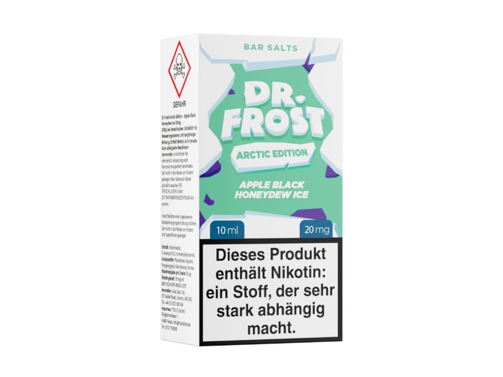 Dr. Frost - Arctic Edition - Apple Black Honeydew Ice - 10ml Fertigliquid (Nikotinsalz) - Apple Black Honeydew Ice 1er Packung 20 mg/ml - Vapes4you