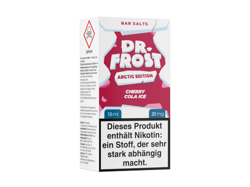 Dr. Frost - Arctic Edition - Cherry Cola Ice - 10ml Fertigliquid (Nikotinsalz) - Cherry Cola Ice 1er Packung 20 mg/ml - Vapes4you