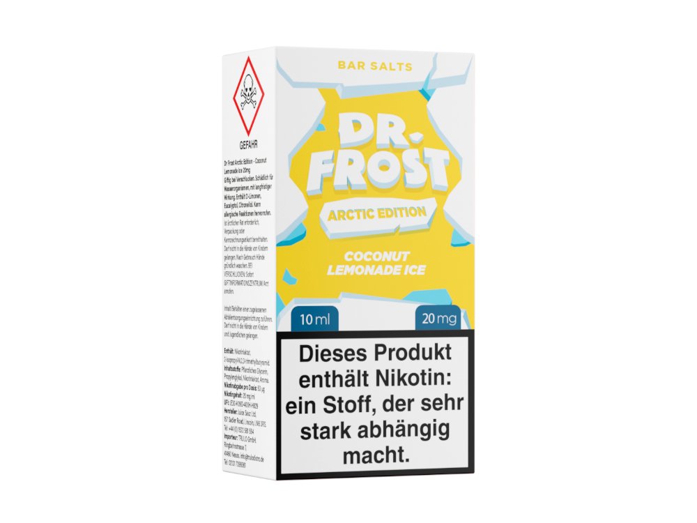 Dr. Frost - Arctic Edition - Coconut Lemonade Ice - 10ml Fertigliquid (Nikotinsalz) - Coconut Lemonade Ice 1er Packung 20 mg/ml - Vapes4you