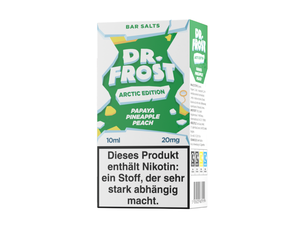 Dr. Frost - Arctic Edition - Papaya Pineapple Peach - 10ml Fertigliquid (Nikotinsalz)