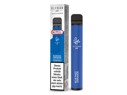 Elf Bar - 600 - Einweg E - Zigarette (Nikotin) - Blue Razz Lemonade 1er Packung 20 mg/ml - Vapes4you